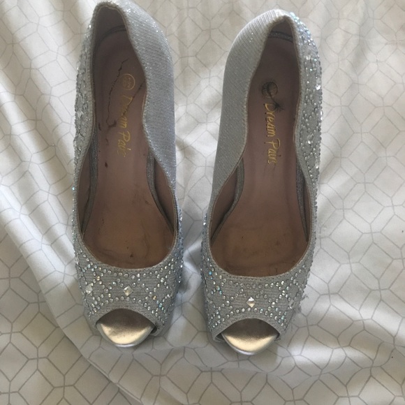 Sparkly Silver Heels - Picture 3 of 3